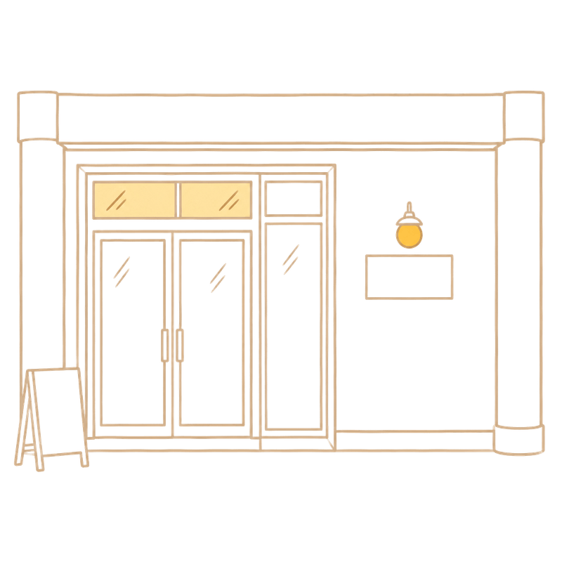 「Wine Bar MARGAUX」の外観イラスト